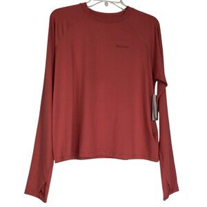 MARMOT Shirt Womens Size Large WINDRIDGE Long Sleeve UPF 50 T-Shirt Grapefruit